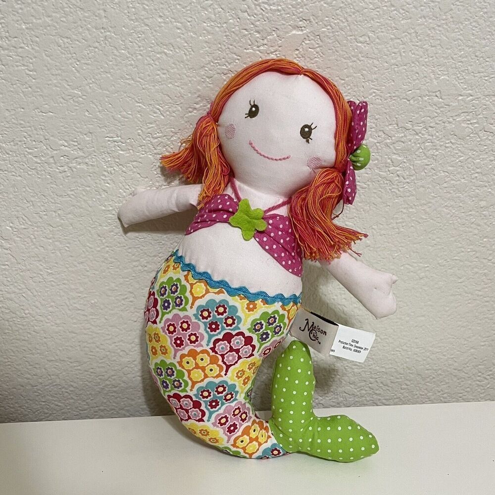Maison Chic Sandy the Mermaid Plush Doll 10"